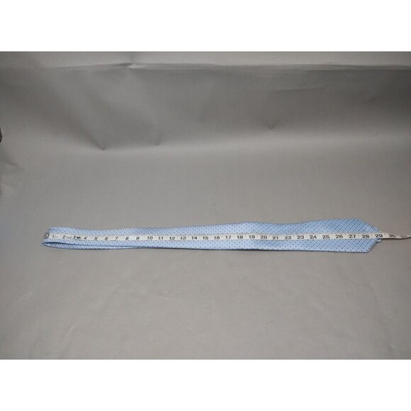 DiBanGu Mens 100% Silk Hand Tailored Textured Silk Light & Dark Blue 58x3 - Picture 5 of 7